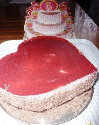 Десерт Клубника со сливками