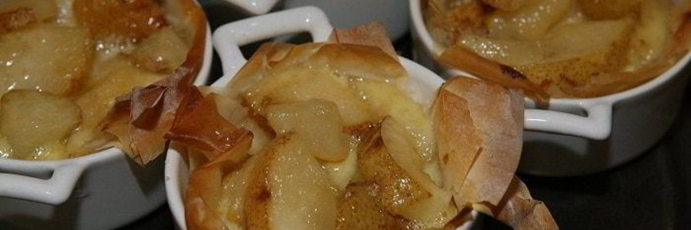 Груши, запеченные в сливках