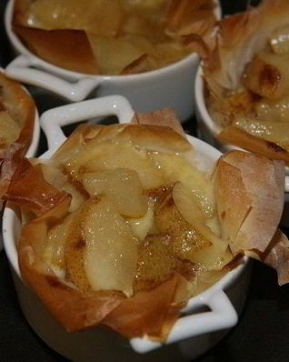 Груши, запеченные в сливках