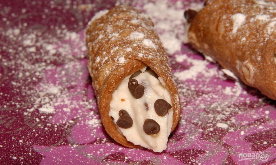 Рецепт итальянского десерта канноли