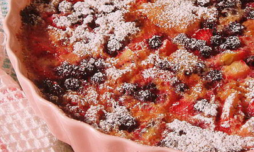 Рецепт клафути с ягодами