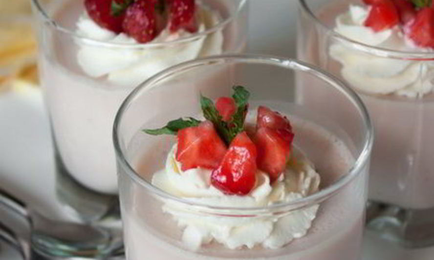 Рецепт клубничной панны котта