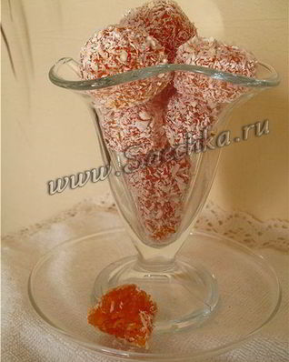 Домашние конфеты из моркови