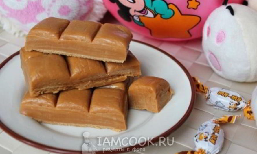 Рецепт ирисок, домашних молочных конфет