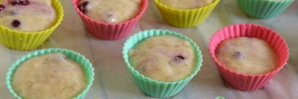 маффины конфетки с брусникой