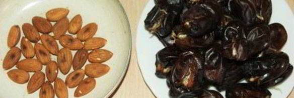 натуральные конфеты финики с миндалем в шоколаде