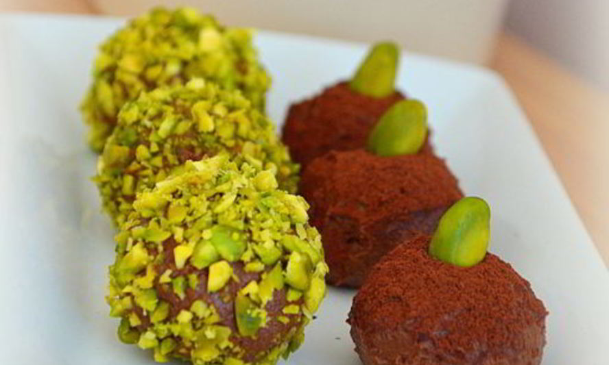 Рецепт шоколадных конфет с фисташками