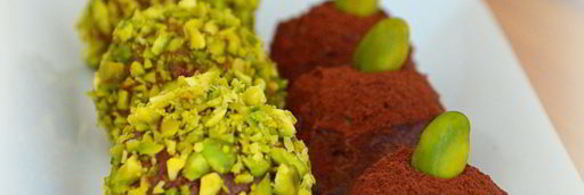 шоколадные конфеты с фисташками