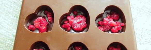 шоколадные конфеты с малиной