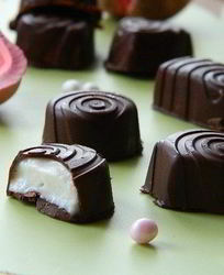 Шоколадные конфеты с творожным сыром