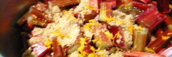 крамбл из ревеня