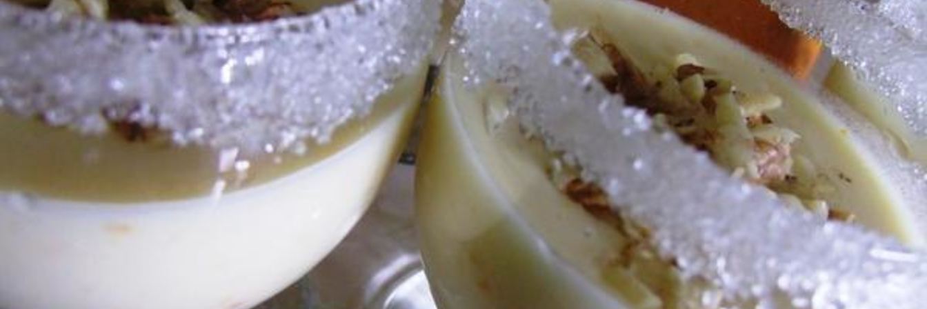 Апельсиновое крем-брюлле с белым вином