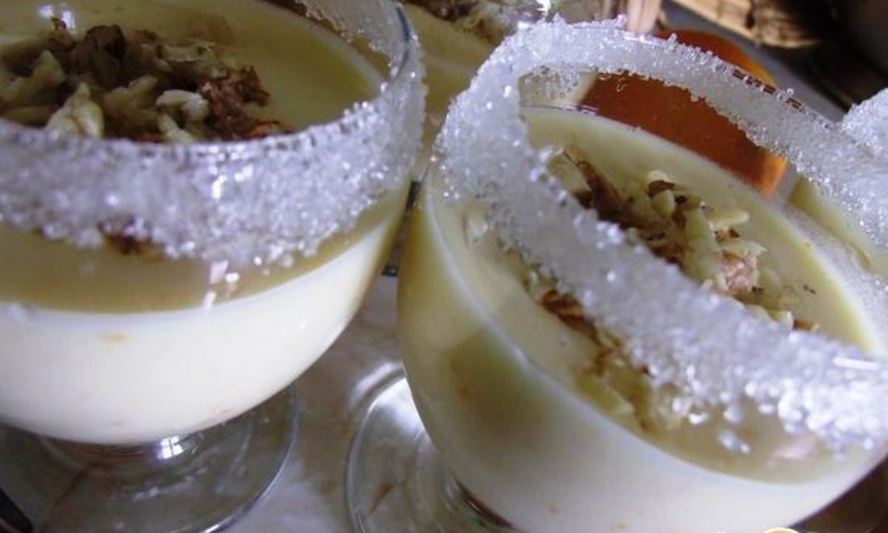 Рецепт апельсинового крем-брюлле с белым вином