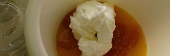 апельсиновое крем-брюлле с белым вином