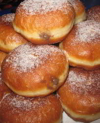 Берлинеры с шоколадным кремом