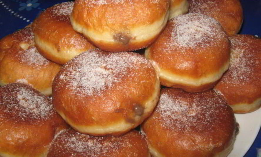 Рецепт берлинеров с шоколадным кремом