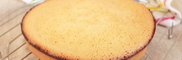 бисквит с клубникой и сливочным кремом