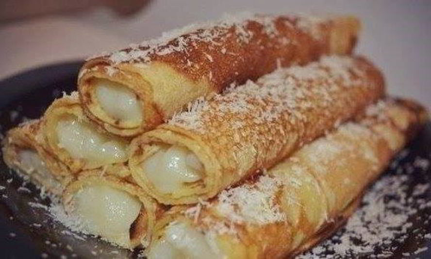 Рецепт блинчиков с заварным кремом