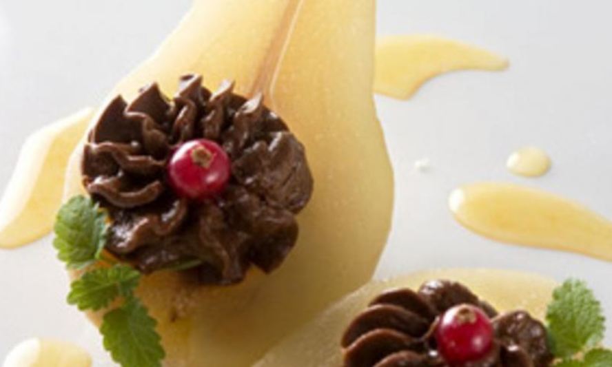 Рецепт груш, фаршированных шоколадным кремом