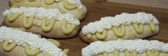 китайские булочки со сливочным кремом