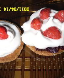 Кокосовые печеньки с воздушным кремом