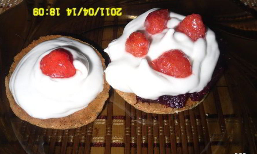 Рецепт кокосовых печенек с воздушным кремом