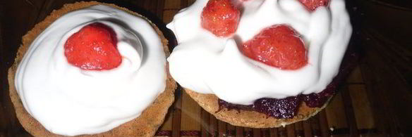 кокосовые печеньки с воздушным кремом