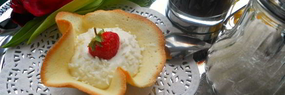 корзиночки с творожным кремом