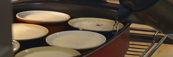 крем-брюле с малиной