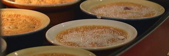 крем-брюле с малиной