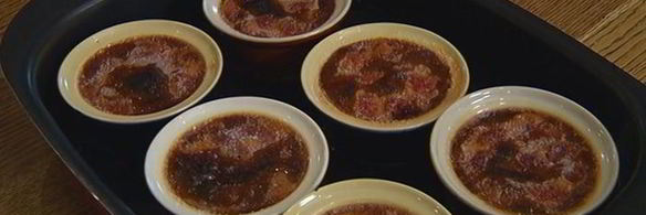 крем-брюле с малиной