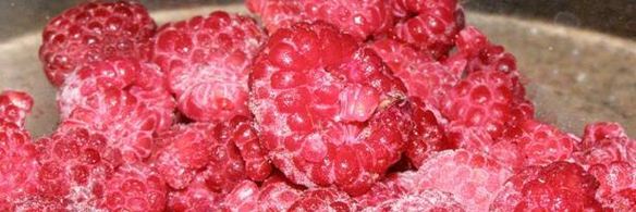 крем-брюле с малиново-клубничным соусом