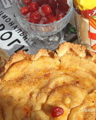 Кростата с манным кремом