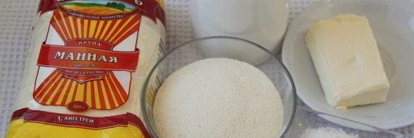 кростата с манным кремом