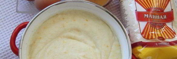 кростата с манным кремом