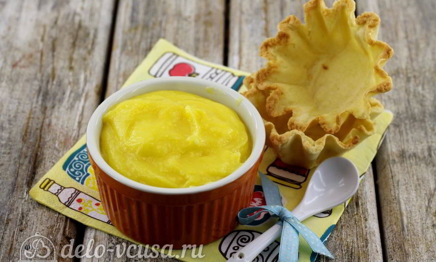 Рецепт лимонного курда с крахмалом