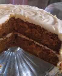 Морковный тортик с кремом из сливочного сыра