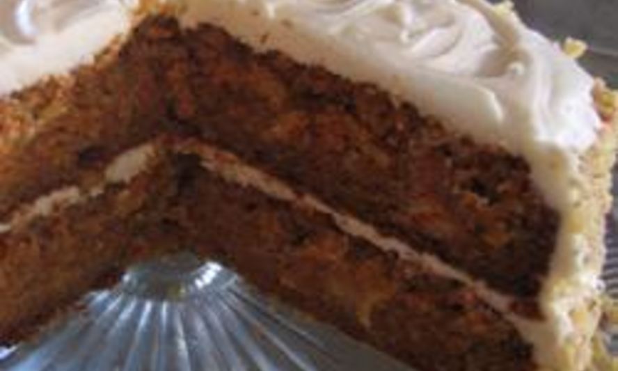 Рецепт морковного тортика с кремом из сливочного сыра