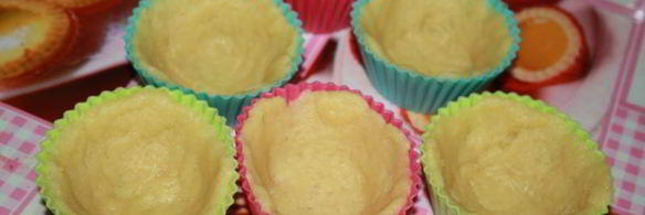 песочные корзинки с кремом и абрикосом яишенки