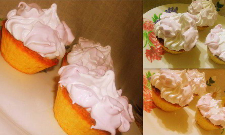 Рецепт песочных корзиночек с белковым кремом по госту