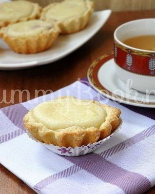 Песочные корзиночки с творожным кремом