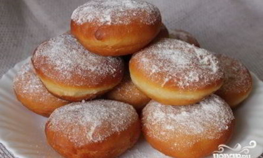 Рецепт пончиков с кремом
