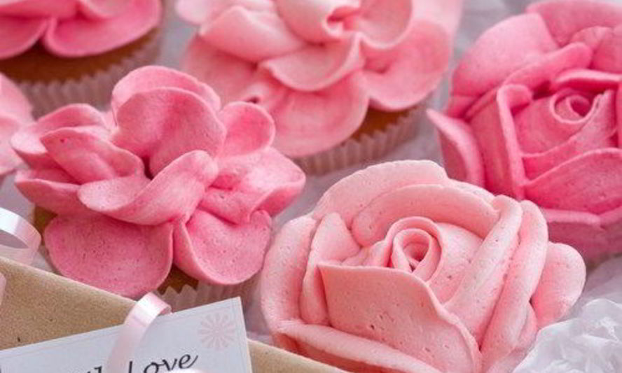 Рецепт розового сливочного крема