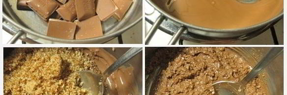 рулет рождественское полено с шоколадно-ореховым кремом