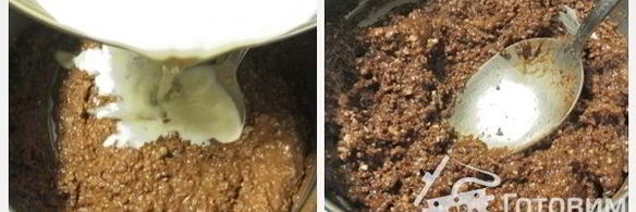 рулет рождественское полено с шоколадно-ореховым кремом