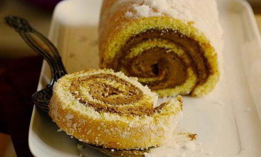 Рецепт рулета с кремом два шоколада