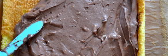 рулет с кремом два шоколада