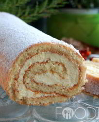 Рулет со сливочным кремом