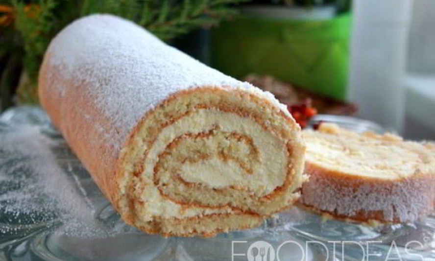 Рецепт рулета со сливочным кремом
