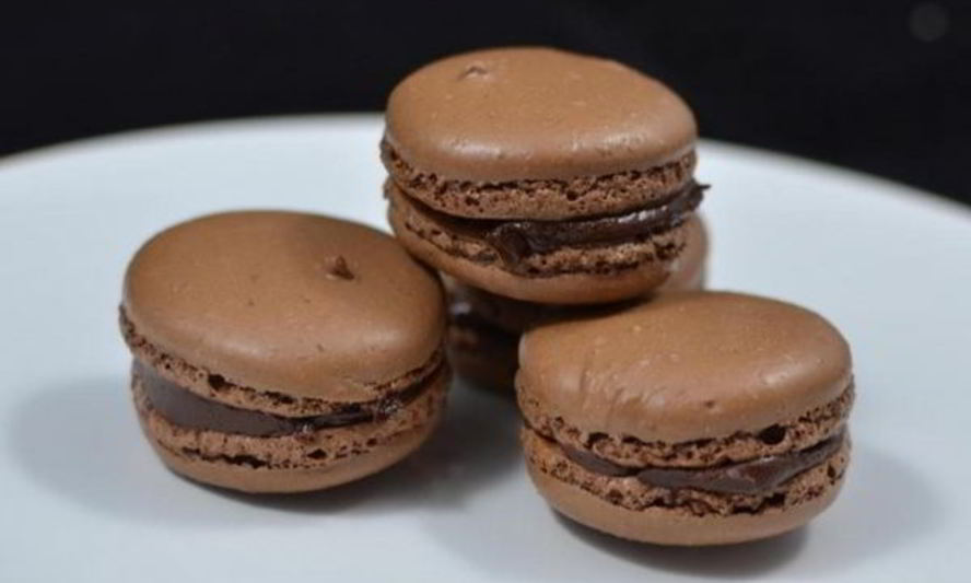 Рецепт шоколадных макарун с шоколадным кремом